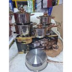 12pc Edenburg Stainless Steel Cookware