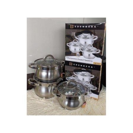 EDENBERG 6 pieces Edenburg EB-3716 stainless steel cookware se