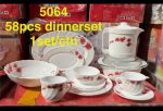 58pcs ceramic Dinnerset-red flower