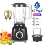 Nunix 2 In 1 Blender With Grinding Machine 1.5 Ltrs Model AK-200,