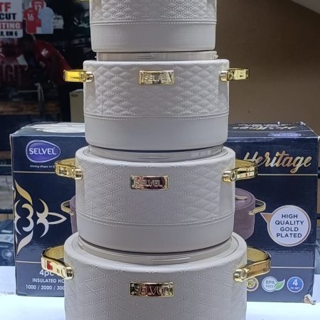 4PCS Heritage Hotpots-beige