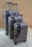 3 in 1 Unbreakable PP Suitcase-light brown