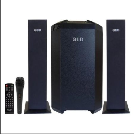 Gld GL-004 2.1CH Subwoofer Speaker System + Mic 120W - Black