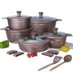 Home / Cookware Sets / 10 Pcs Gorgeous Donnor Granite Cookware Set(1-7)