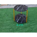 Classy MDF Marble Effect Side Table – Modern Elegant Accent Table
