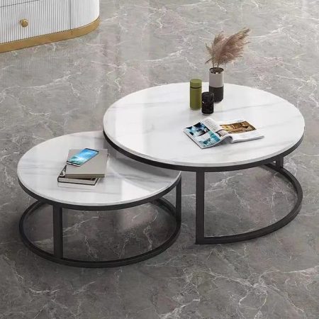 Pure Marble Nesting Table(WHITE)