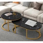 2 in 1 wooden MDF coffee nesting table