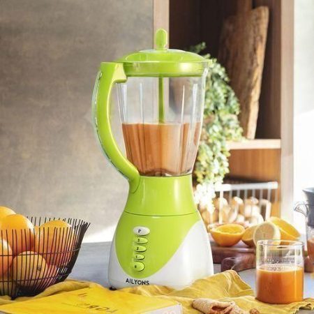 AILYONS FY-1731 Blender 2 In 1 With Grinder Machines 1.5L - White & Green