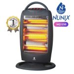 Nunix Quartz Heater HQ1250 3 Bar Electric Room Heater with Adjustable Heat Settings