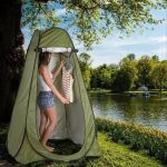 Camping shower tent
