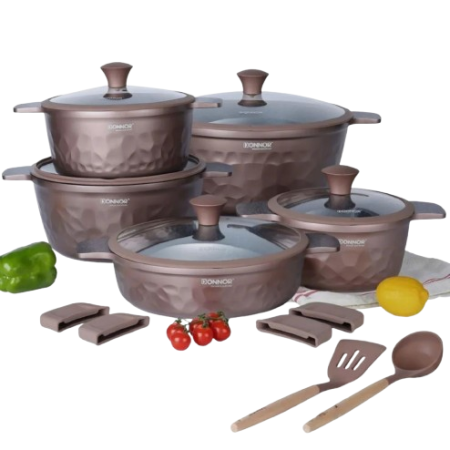 Home / Cookware Sets / 10 Pcs Gorgeous Donnor Granite Cookware Set(1-7)