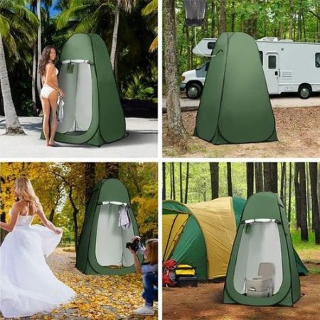 Pop-up Tent for Camping Shower, Dressing, Toilet Privacy, Outdoor Portable Waterproof Shelter for Travel, Beach, Hiking, and Backyard Activities, Quick Setup and Lightweight Design