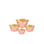 Signature 4 Pcs Pearl Platina Hotpots 700/1000/1500/2500ml