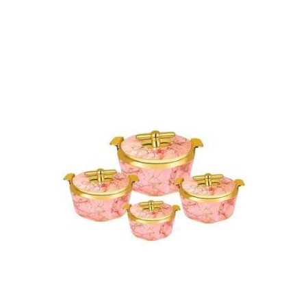Signature 4 Pcs Pearl Platina Hotpots 700/1000/1500/2500ml