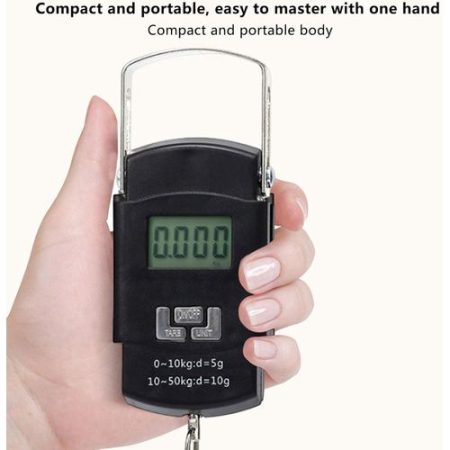 Electronic Scale Digital Portable 50Kg Weighing Scale Mini Hand Hook Scale