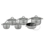Edenberg Premium Stainless Steel Cookware Set 12pcs | Sufurias 2.1L–6.5L Kenya