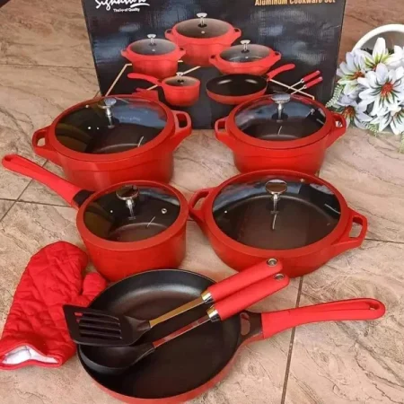 Signature 12-Piece Die-Cast Aluminium Cookware Set (Non-Stick)