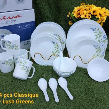24pc signature ceramic dinner set-lushgreen