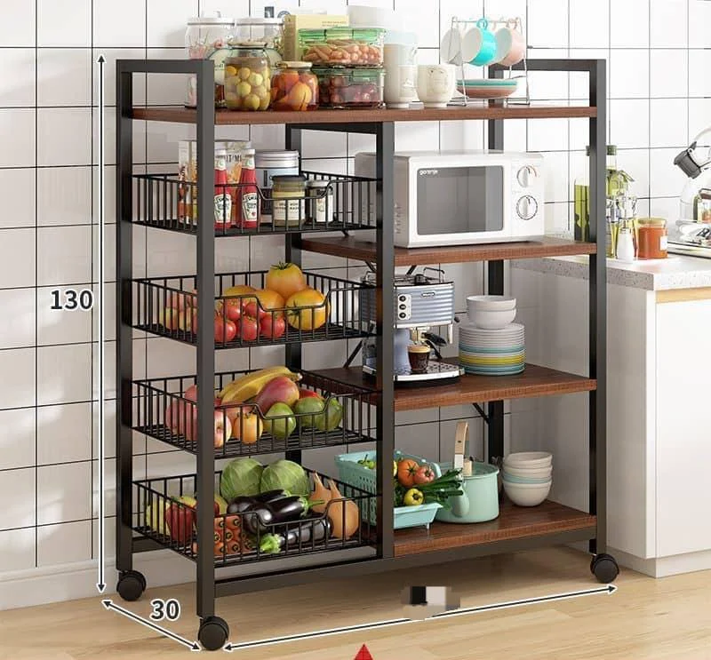 Multifunctional_Strong_Metallic_kitchen_Rack_with_movable_and_lockable_wheels