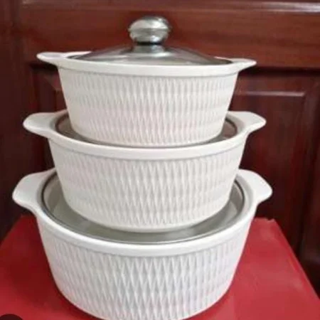 ceremic soup pot 3 pc