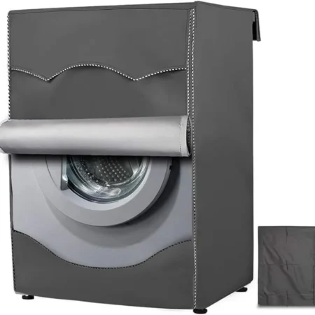 Washing Machine Cover Outdoor Front Load Machine,Dryer Cover With Zipper Design for Easy Use,Waterproof Dustproof and Sunscreen