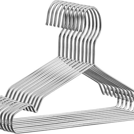 Strong Clothes Hanger Stainless Steel Drying Hanger 10PCS