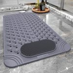 Bathtub Mat Non-Slip Shower Mat with Drain Holes Suction Cups, Quick Drying Feet Massage, Bath Mat Shower & Bathroom